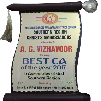 BEST CA in A. G. SOUTHERN REGION