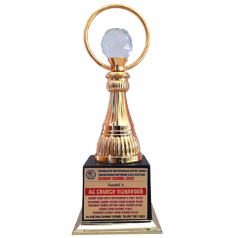 TROPHY FOR GROUP ITEMS in 2022 BY TRIVANDRUM EAST SECTION SUNDAY SCHOOL