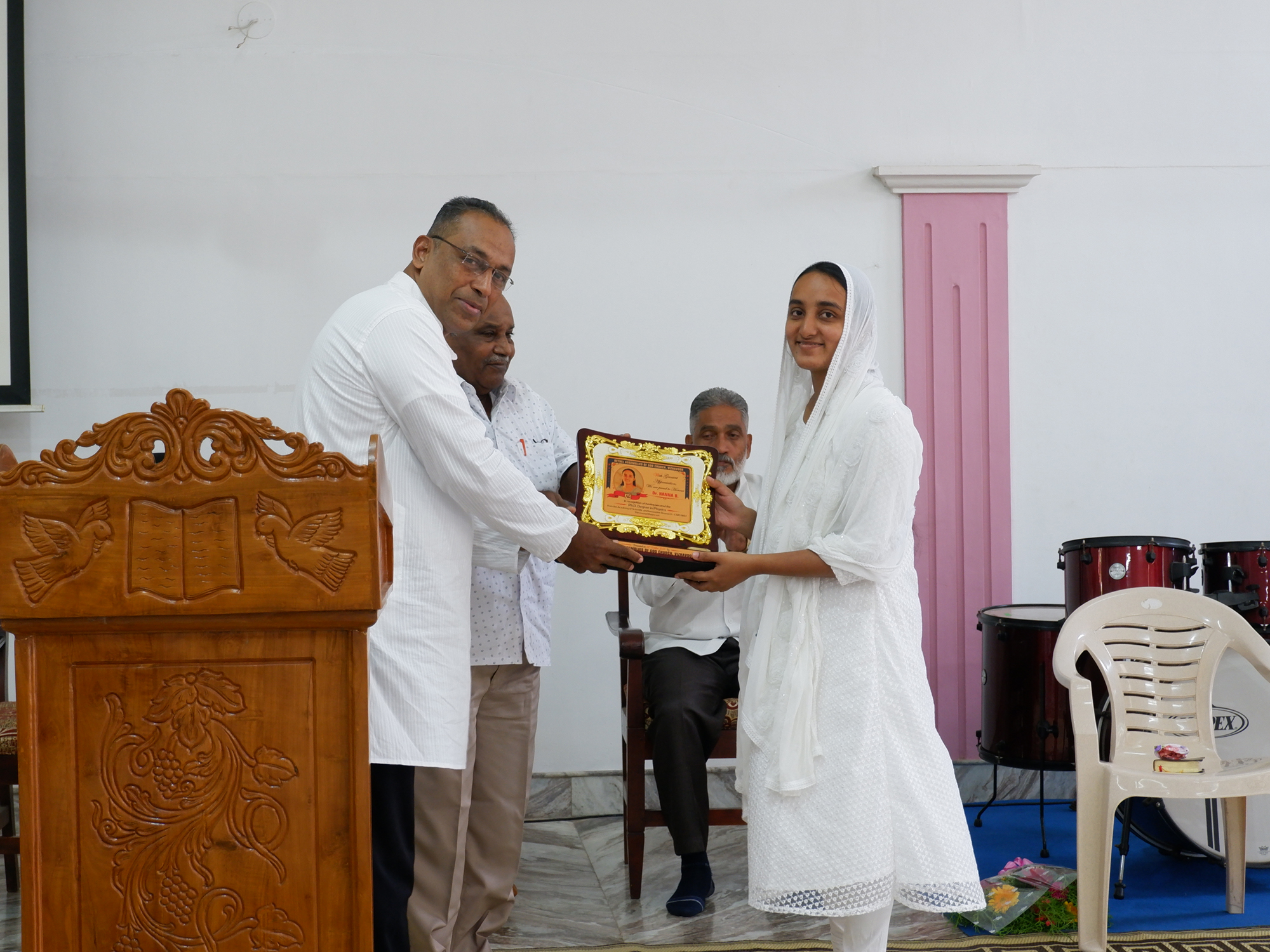 Congratulating Dr. Hanna 23 10 2022