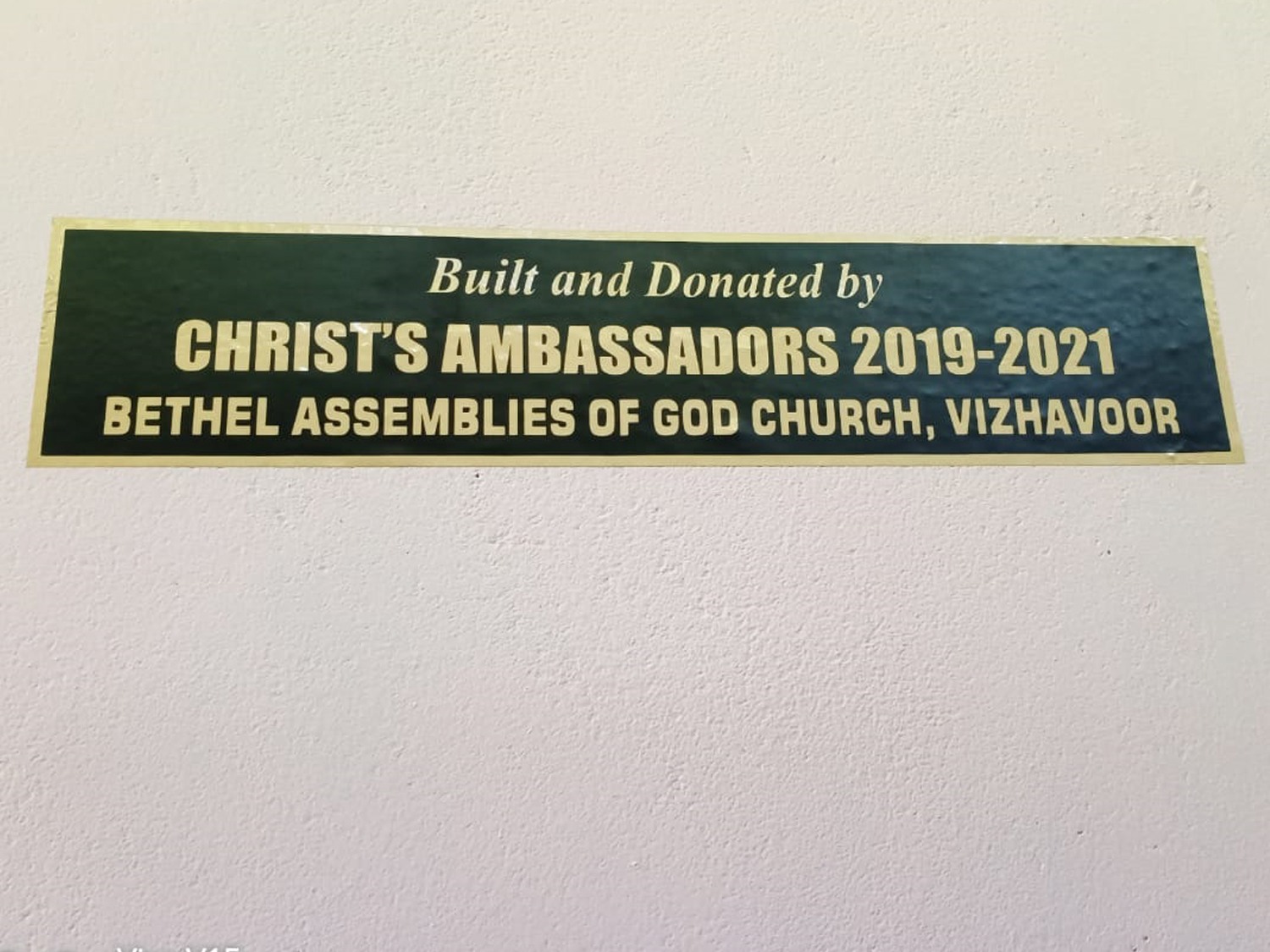 Charity House Dedication 2020